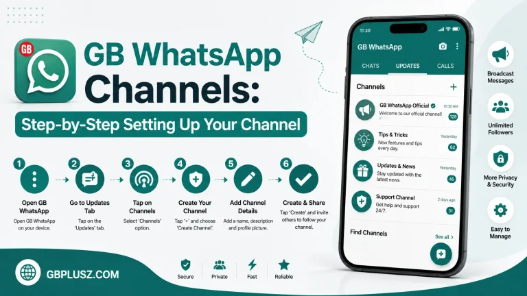 GB WhatsApp Channels Step-by-Step Setting Up Your Channel
